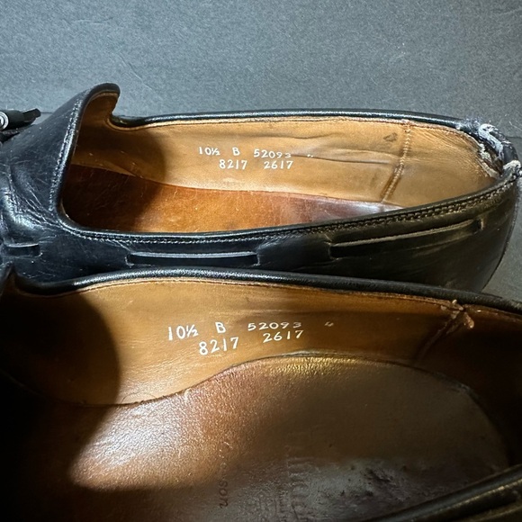 Allen Edmonds Mens Grayson Black tassel Loafers Sz 9.5 - Picture 11 of 15